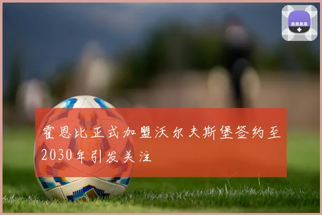 霍恩比正式加盟沃尔夫斯堡签约至2030年引发关注